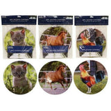 (Brown Kitchen Utensils) 4 x Metal Stove Top Covers Kitchen Cooktop Burner Colors Round Hob Cover