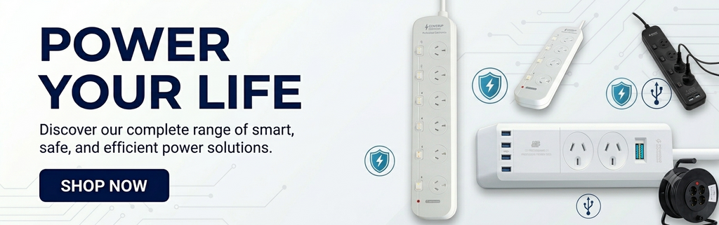Multi outlet powerboards and electrical accessories available at Discount Dollar Australia