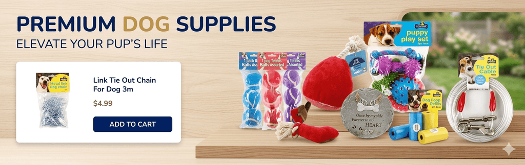 Dog supplies including pet food toys grooming and accessories Australia