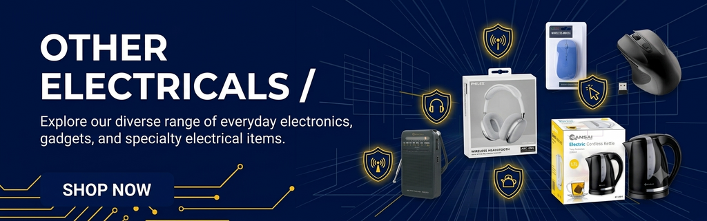 Other Electricals Collection Featuring Electrical Accessories, Electronic Gadgets and Everyday Electrical Essentials