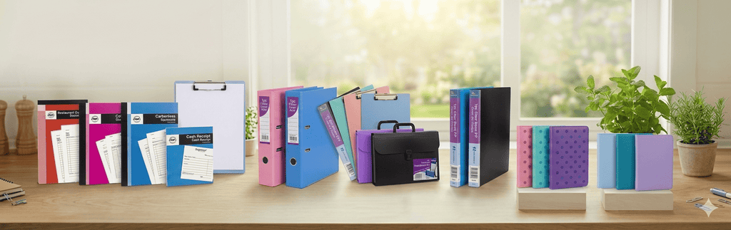 Filing supplies notebooks and paper including folders notepads and office stationery Australia
