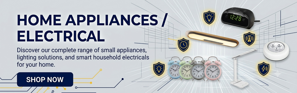 Home Appliances Collection Featuring Household Electrical Products and Everyday Home Essentials