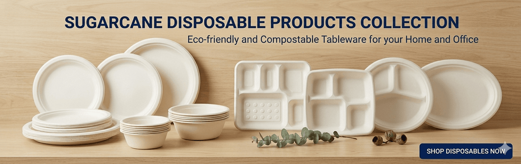 Sugarcane disposable products including sugarcane plates, sugarcane bowls and biodegradable food containers Australia