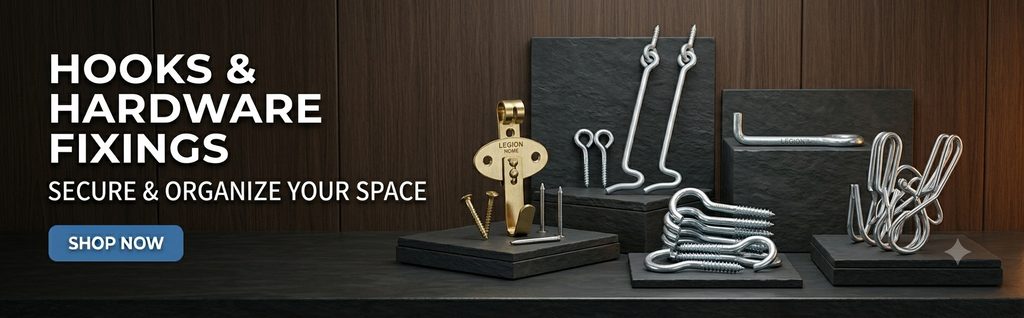 Hooks Collection Featuring Adhesive Hooks, Wall Hooks and Utility Hanging Solutions for Home Organisation