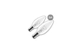 B15 Light Globe Warm White – 2pcs