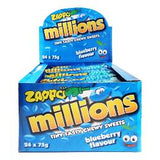 1 Pack Zappo Millions Blueberry 75g