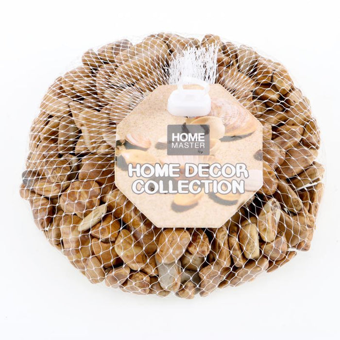 Decorative Pebble Stones-Wooden Design 500g