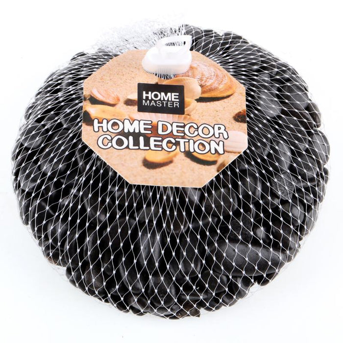 Decorative Black Pebble Stones 500g