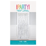 1pc Fringe Door Curtain 1m x 2m (3.25' x 6.5') Silver