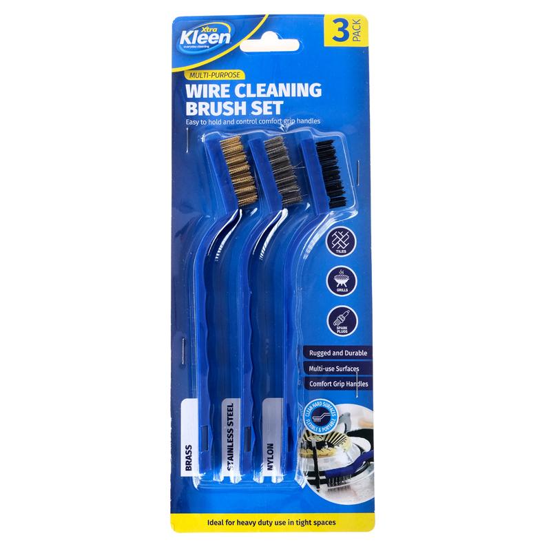 1 Pack Wire Cleaning Brush Set Blue 3 pcs