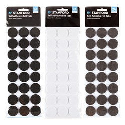 1 pack Felt Adhesive Round Shape 24Pk