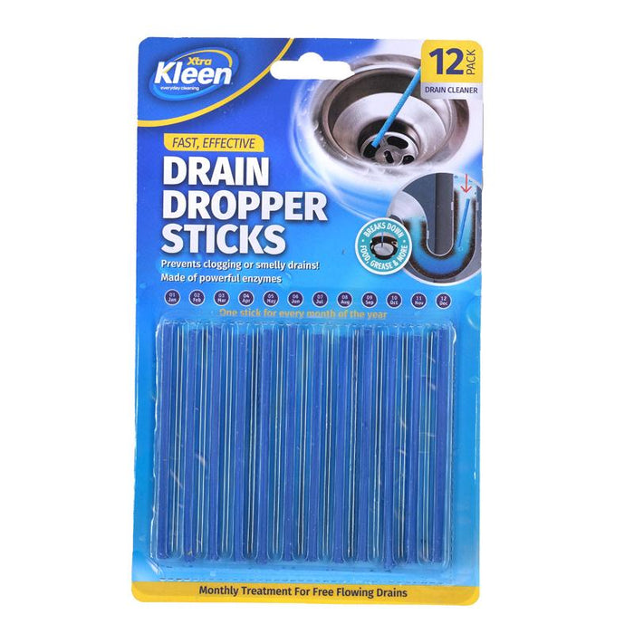 Drain Dropper Cleaner Sticks 12pk