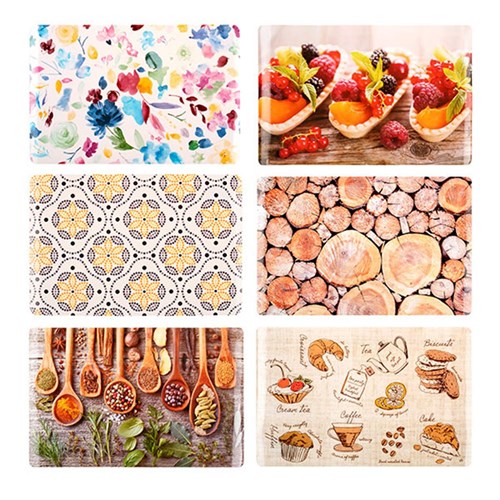 1pc PVC Placemat 430x285mm Assorted Designs