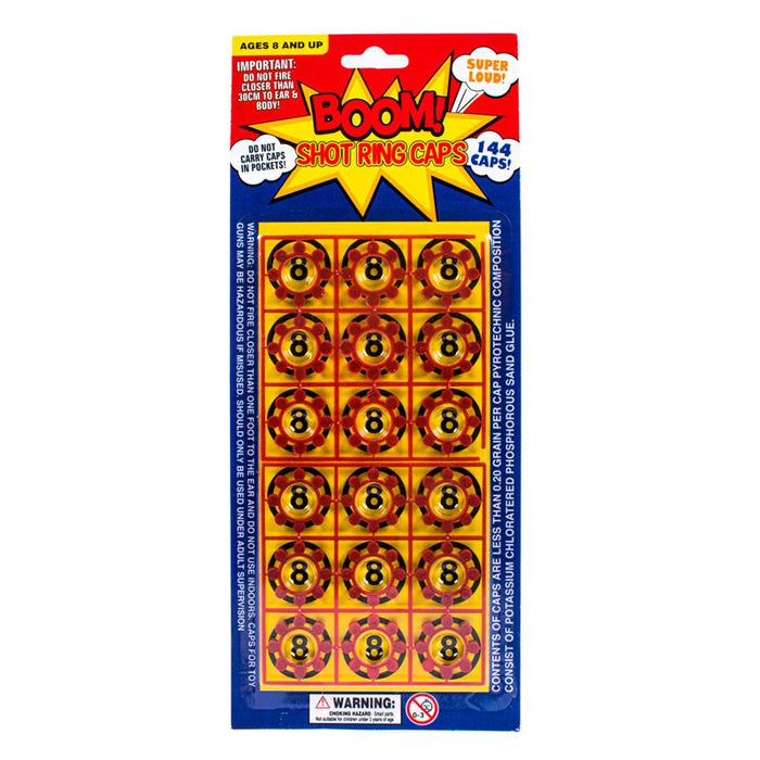 1pack Cap Gun Rings 144 Shot