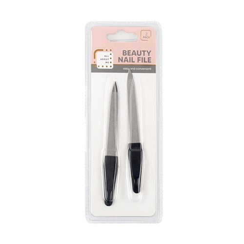 Nail File 2 Pack Metal Rasp w PP Handle 12cm