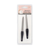 Nail File 2 Pack Metal Rasp w PP Handle 12cm