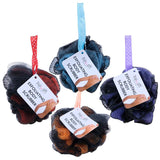 1pc Body Exfoliating Scrubber with Hanger - 4 Assorted Colours Purple, Blue, Pink, Orange