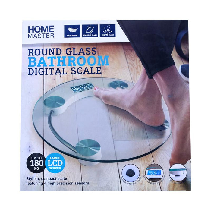 Bathroom Scale Round Glass