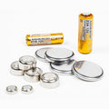 Battery Button Cell Alkaline & Lithium Assorted 12pcs