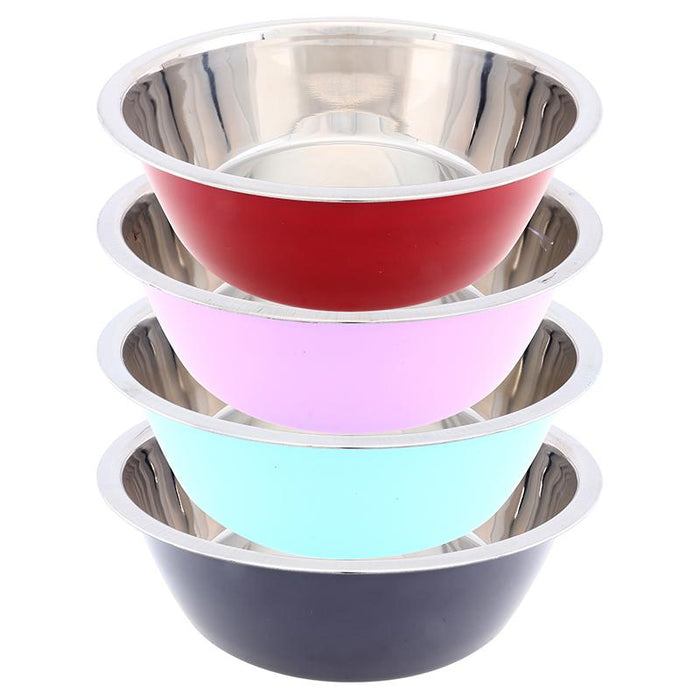 1pc Dog Bowl Stainless Steel Colored 2500ml 25cm