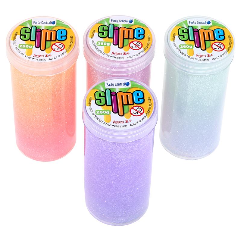 1pc Slime Glitter Tube - 4 Assorted Colour Packs - 260g