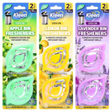 1 Pack Bin Freshener & Deodoriser (Stick On) 2pk - Scents: Apple, Lavender, Lemon