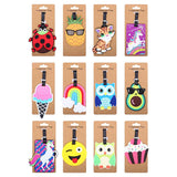 1pc Bag Tag Mixed Characters 12 Assorted Designs
