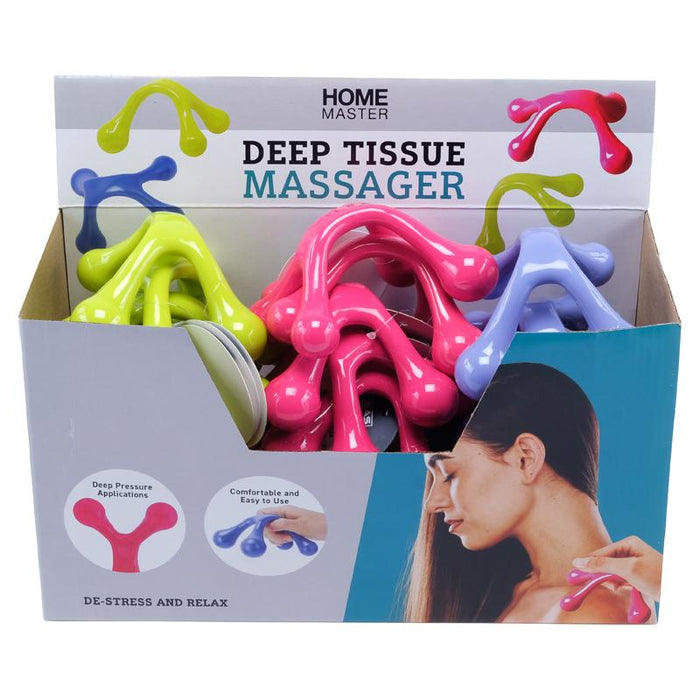 Mini Hand Held Massager Pink, Blue & Yellow Assorted 11.5cm x 10.3cm x 6cm