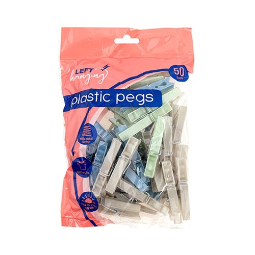 Pegs Plastic Pk 50