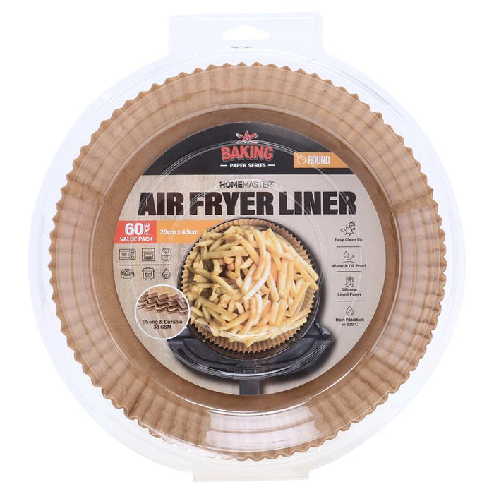 Round Air Fryer Liners 60 Pack 20cm