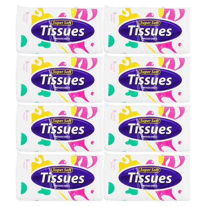 1 Pack Pocket Tissue 3ply 8pk (10 Tissue Per pack)