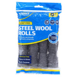 1pack Steel Wool Rolls (Soap Free) - 8pcs