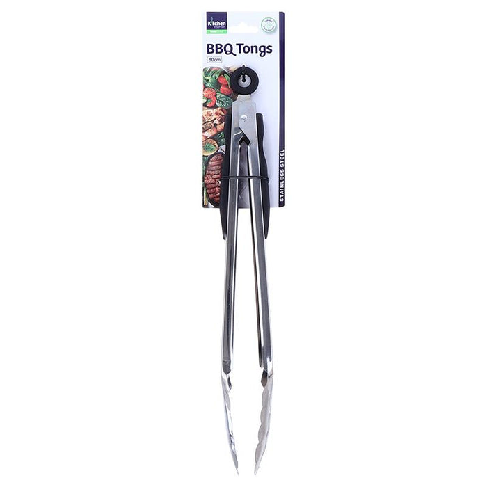 Stainless Steel BBQ Tongs 30cm 1 Pack