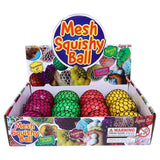 1pc Squishy Squeeze - Stress Ball Mesh - Ø7cm - 4 Assorted Colours