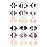 1pc Hair Claw Clips 2pk Matte Finish, Black, Brown & Latte Colour, 6 Assorted Designs 7cm