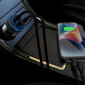 Charger Dual Port Car Adaptor USB-A & USB-C With Light Up Function Black