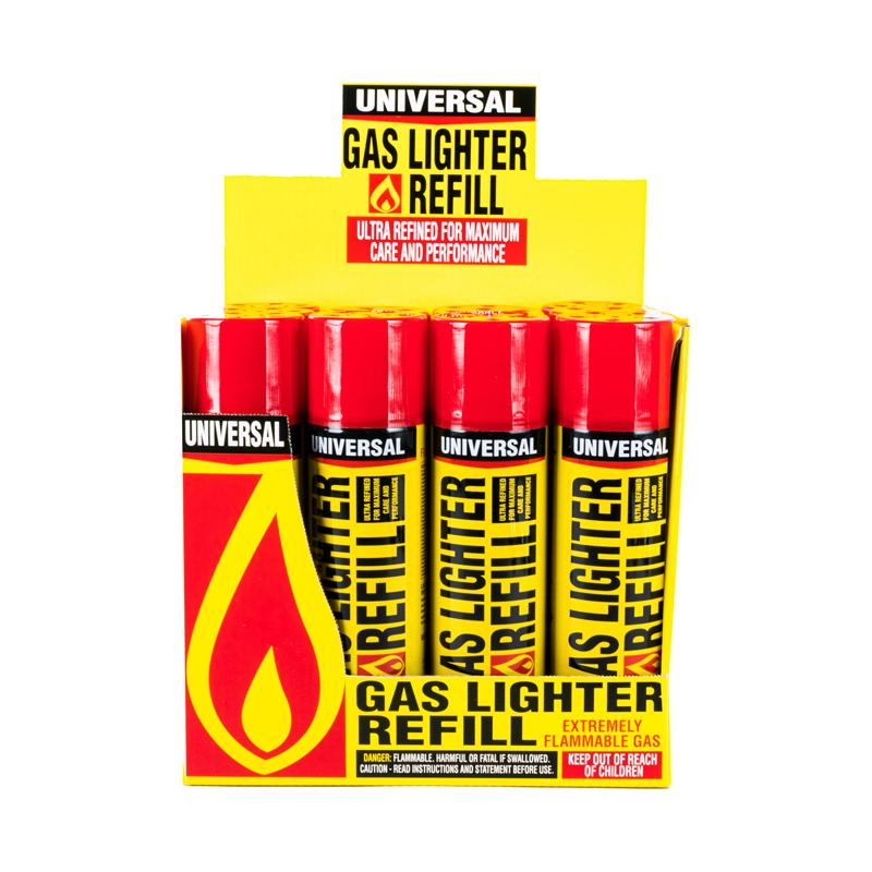 1pc Lighter Gas Refill Butane With 5 Nozzle Attachments - 250mL