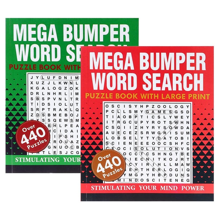 1pc Book Word Search Bumper Large Print 496pg 210mm x 175mm