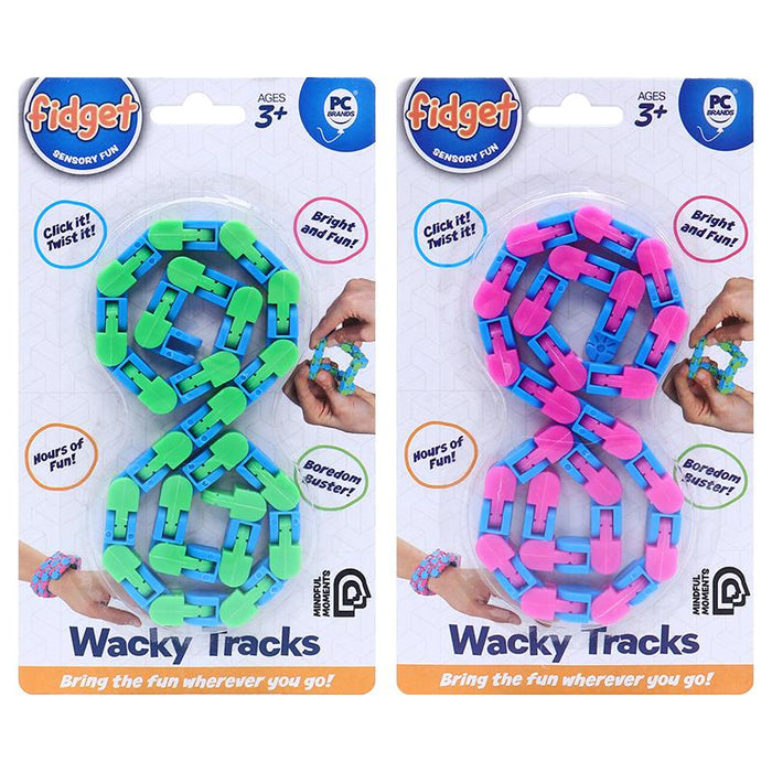 1pc Fidget Wacky Tracks 52cm - 2 Assorted Colours