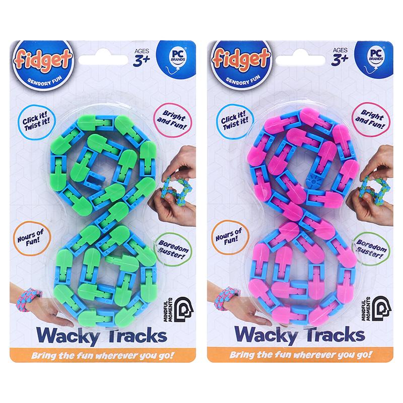 1pc Fidget Wacky Tracks 52cm - 2 Assorted Colours