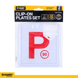 1pack Plate P NSW Red Clip On 2pcs