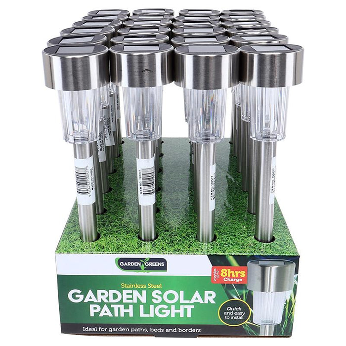 1pc Solar Light Twist 4.5cm x 36.5cm Stainless Steel