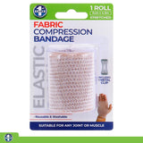 Compression Elastic Bandage Roll Includes 1 Clip 5cm x 1.5m Unstretched - Stretches Up To 4.5m* - Fabric