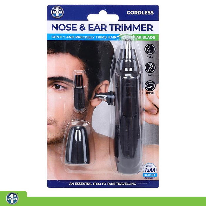 Nose & Ear Rotary Trimmer with Cleaning Brush - 1xAA Batteries Not Included