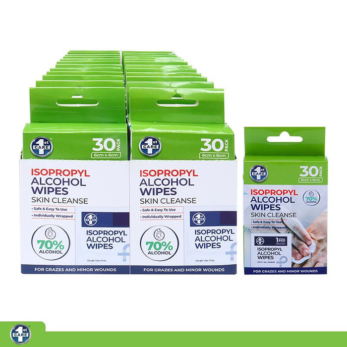 Alcohol Swab Wipes 6cm x 6cm 30pk