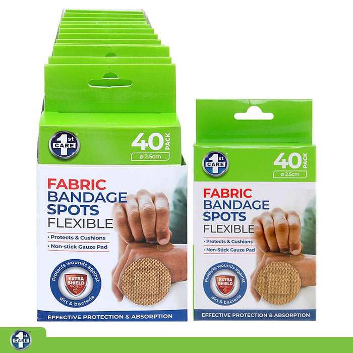 Spot Bandage Ø2.5cm 40pk - Fabric
