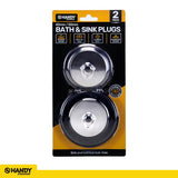 1pack Plugs - Sink & Bath 40mm & 50mm 2pc