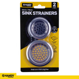 1pack Plumbing & Kitchen Accessories Sink Strainer Set 2pc (66mm & 78mm Diameter)