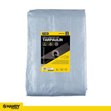Tarpaulin Heavy Duty Grey 130gsm 240cm x 300cm (8' x 10')