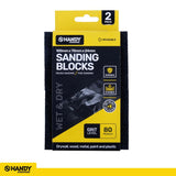 Flexible Foam Sanding Block Medium Course - Can be used on Wet or Dry Applications 2pk